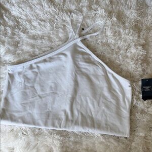 Abercrombie & Fitch Ivory Asymmetric Camisole